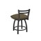 Holland Bar Stool Co 18" Low Back Swivel Vanity Stool, Pewter Finish, Graph Cork Seat 41118PW017 - alternate 5